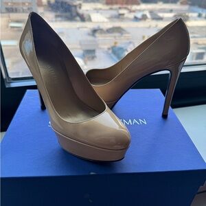 Stuart Weitzman Nude “Mae” Platform Pumps - size 7